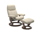 Poltrona reclinabile e poggiapiedi Stressless® Consul - Crema