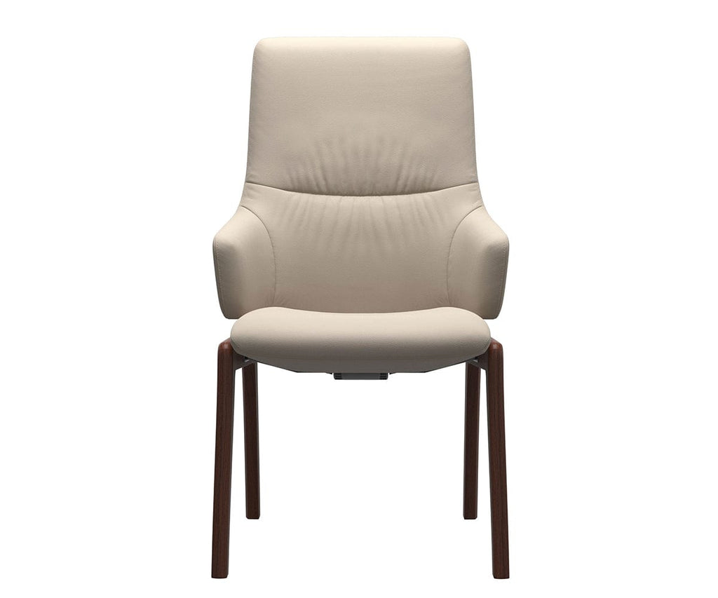 Poltrona da pranzo in pelle color menta