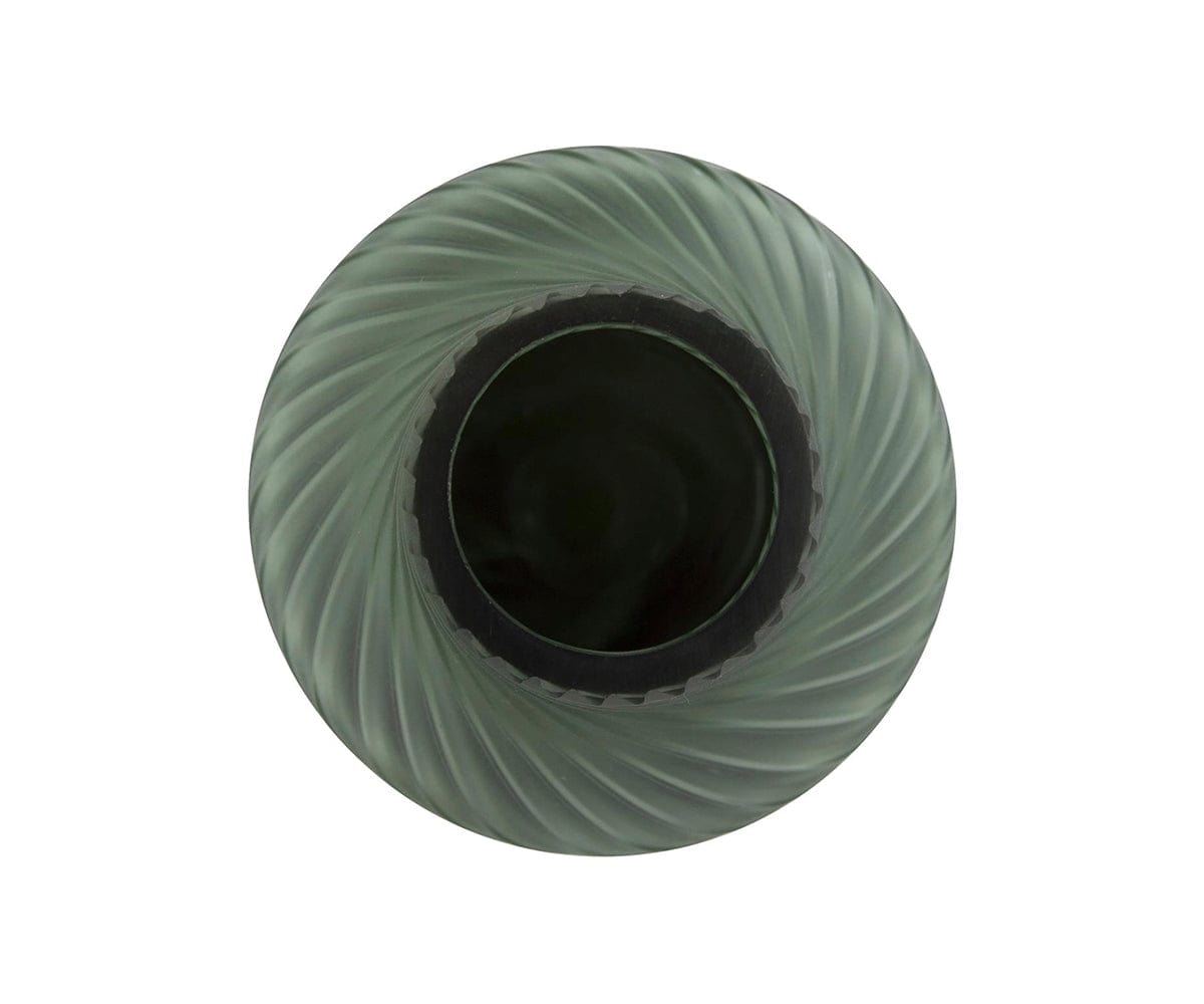 Vaso a spirale verde acqua