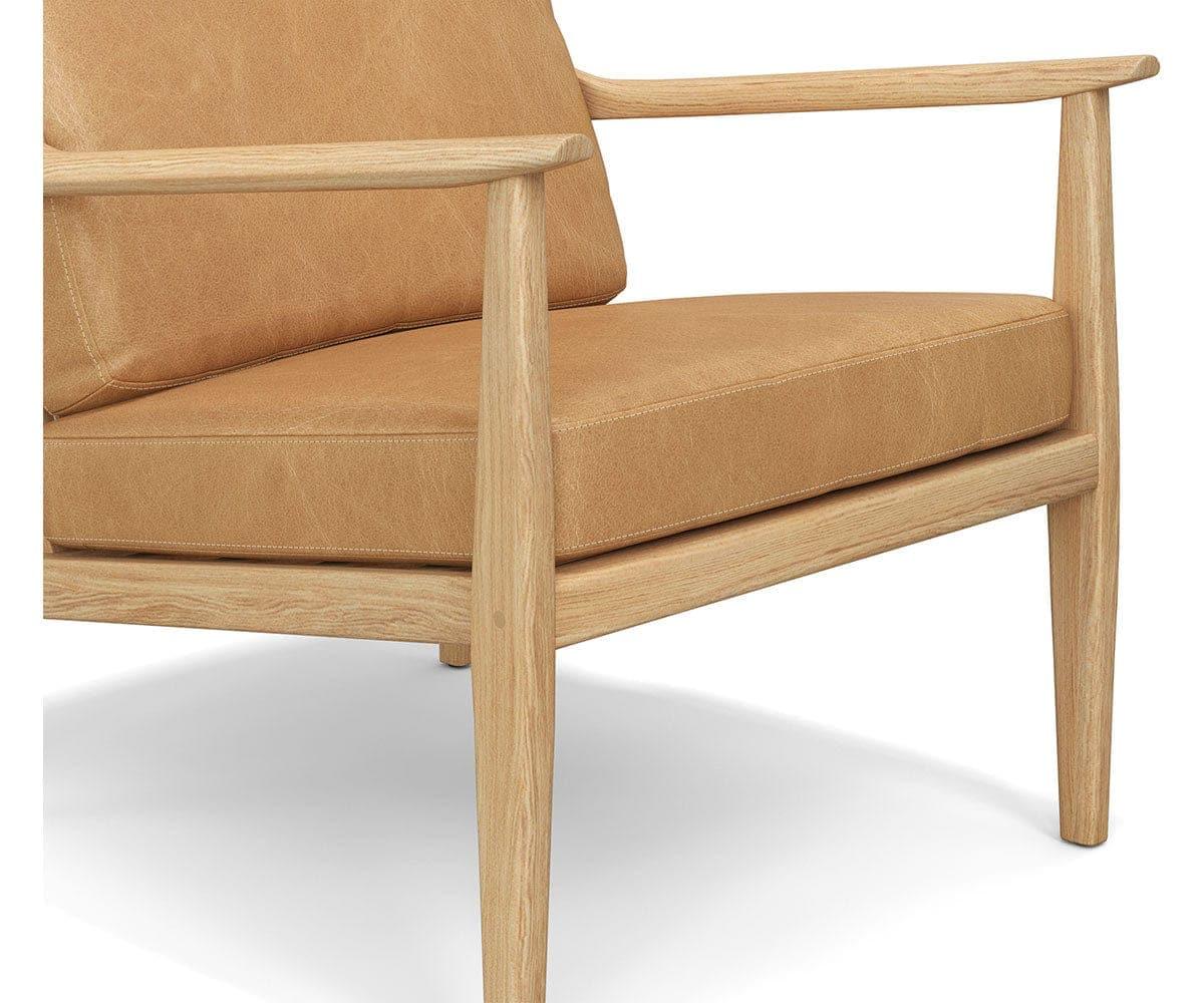 Poltrona Bodie Cane Back in pelle