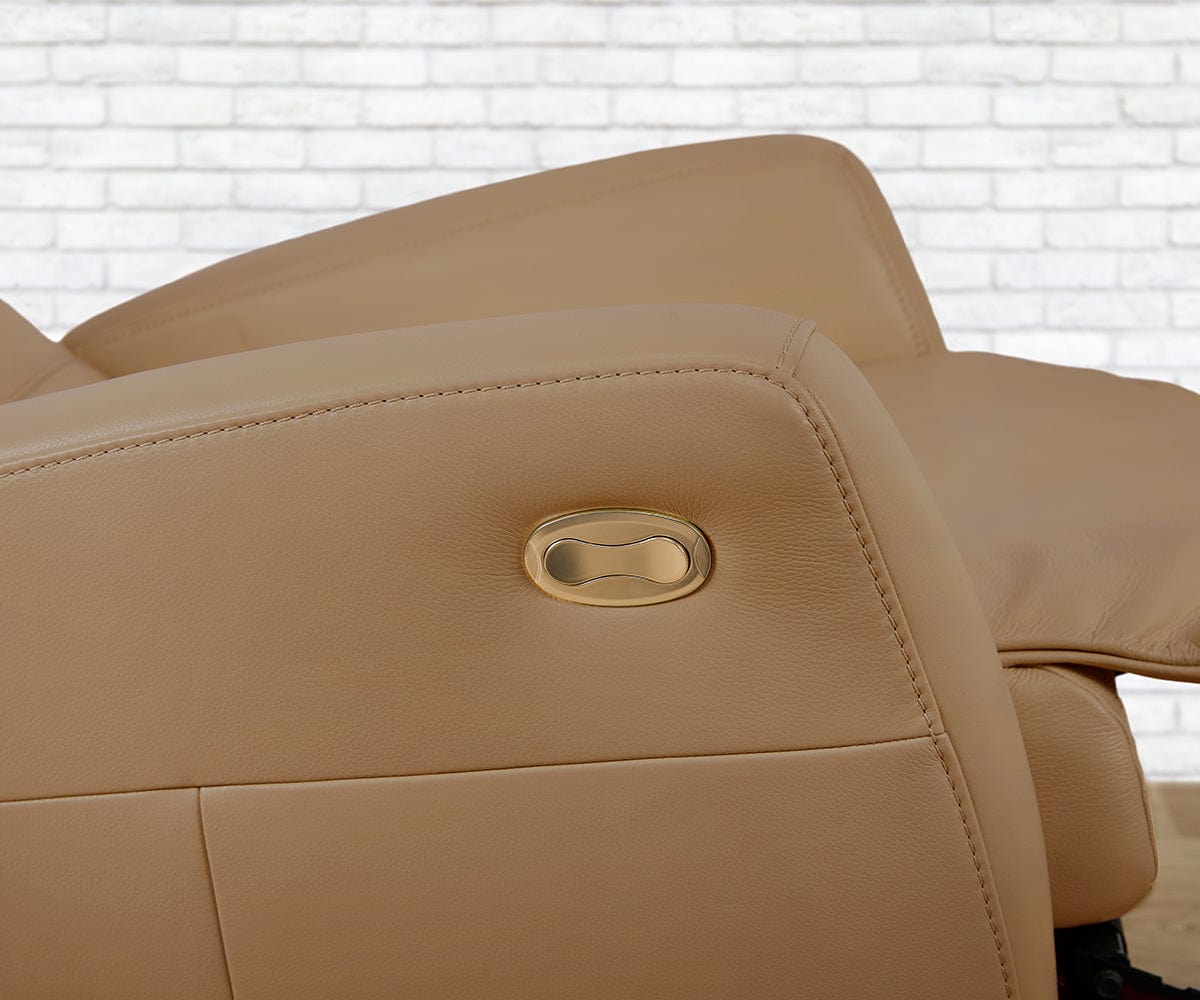 Poltrona reclinabile in pelle Norrell Power