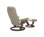 Poltrona reclinabile e poggiapiedi Stressless® Consul - Crema