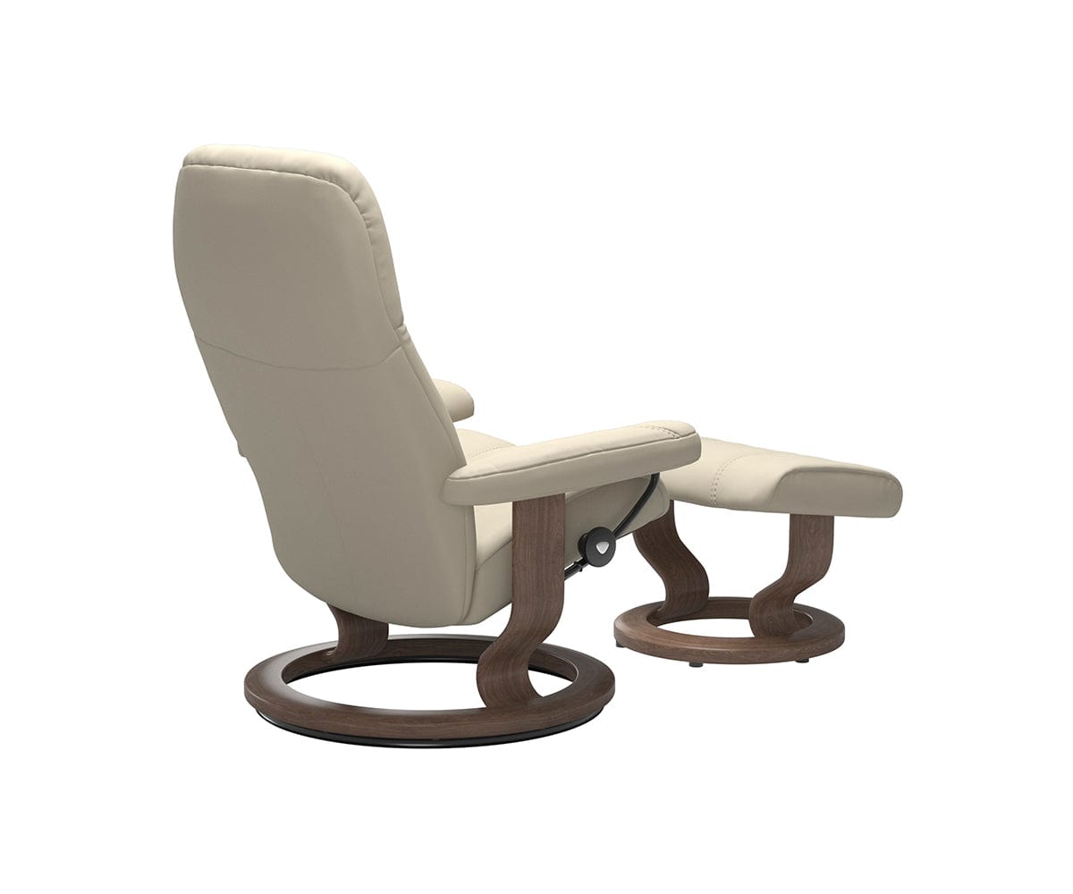 Poltrona reclinabile e poggiapiedi Stressless® Consul - Crema