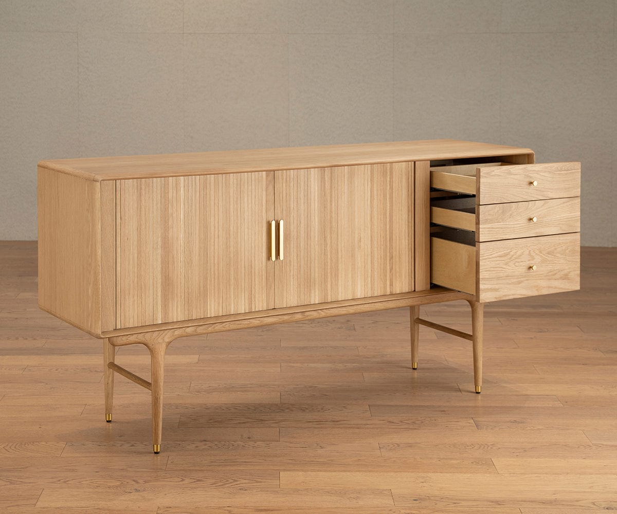 Credenza Hendrick II - Rovere bianco
