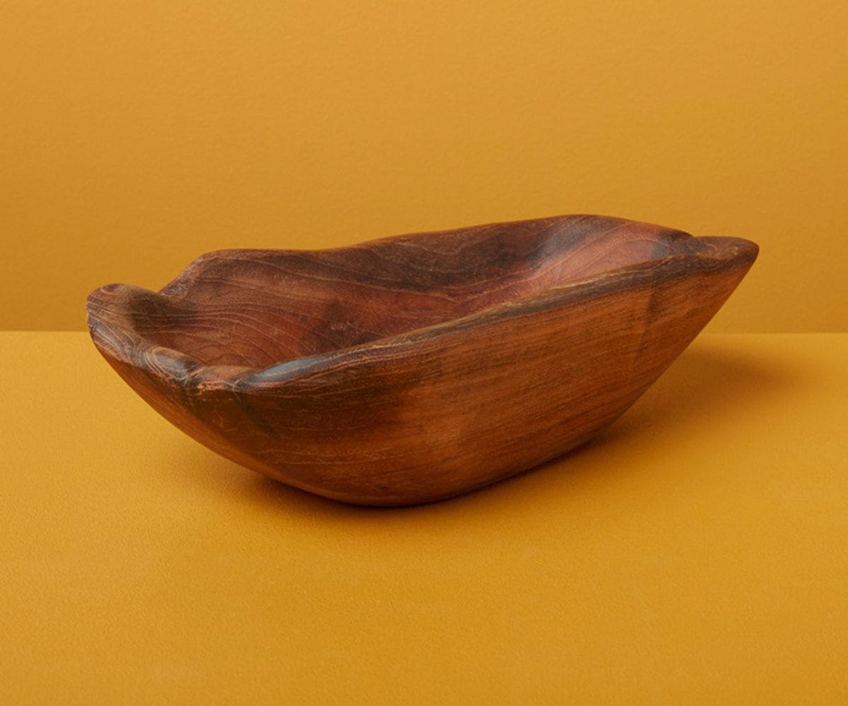 Piatto ovale in teak Roscoe