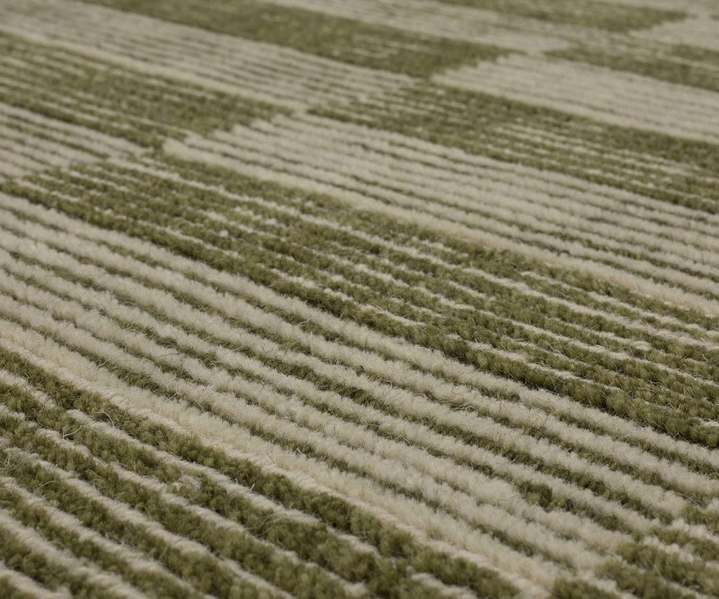 Tappeto Karastan a righe spezzate - muschio