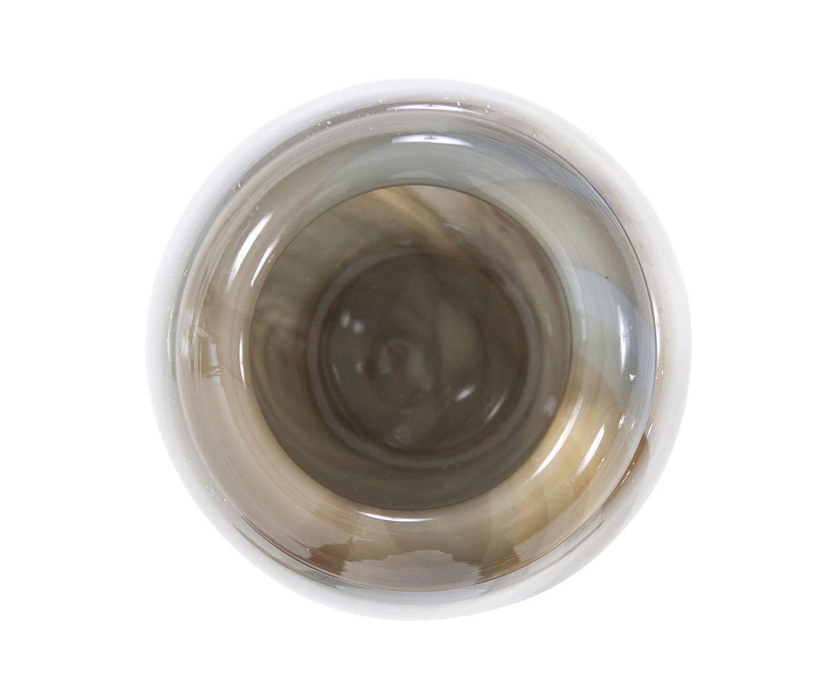 Vaso in vetro con sabbia artistica