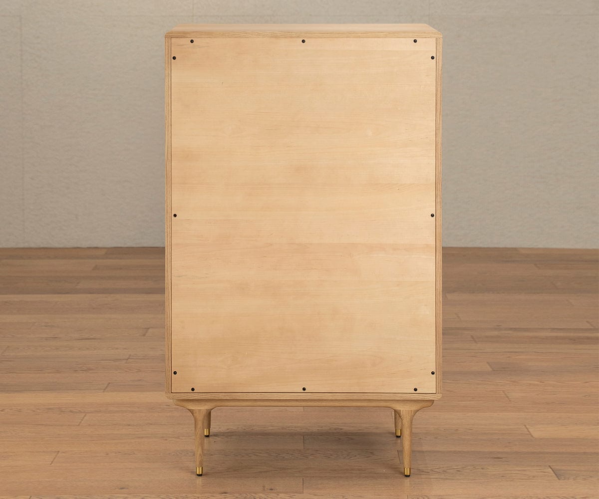 Cassettiera alta Hendrick II - Rovere bianco