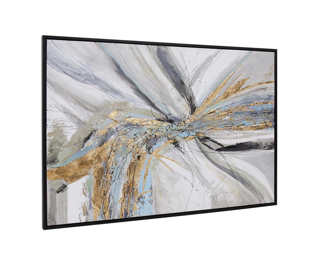 Eruzione di arte murale colorata