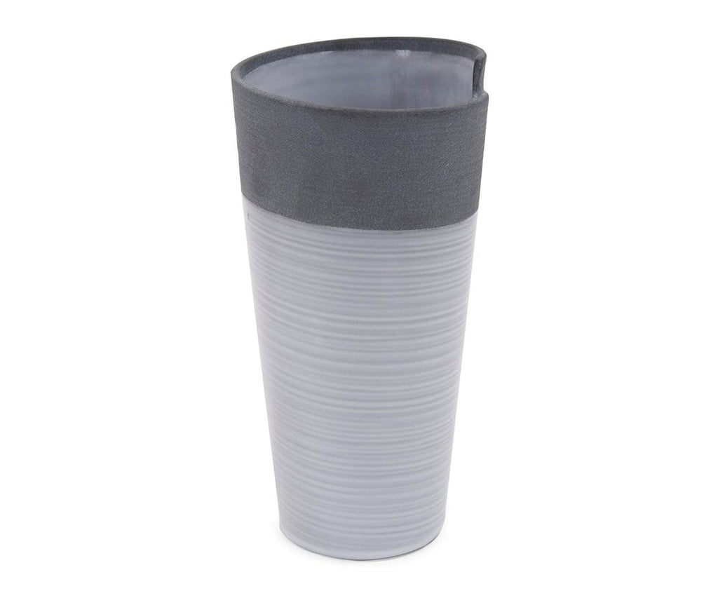 Vaso bicolore arrotolato
